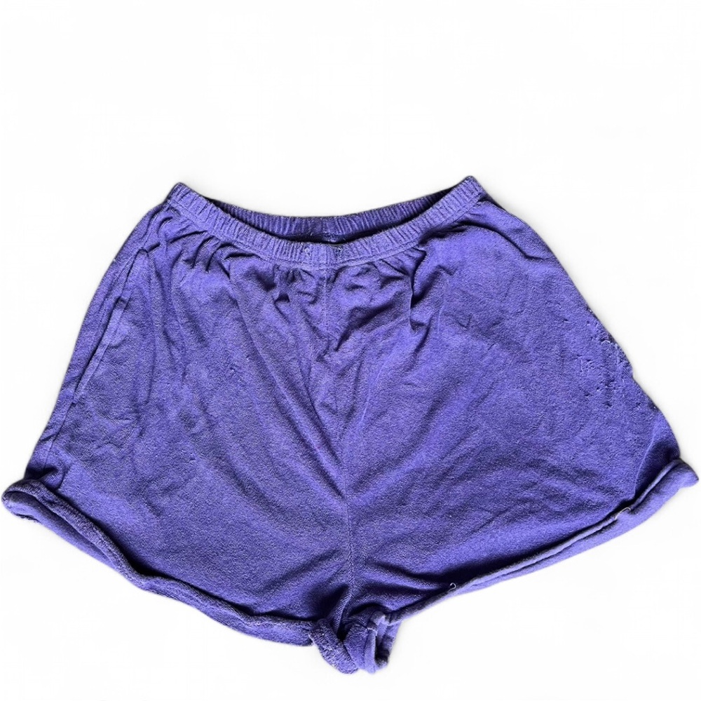 Vintage Purple Terrycloth Women's Shorts